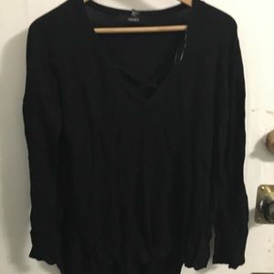 Black long sleeve sweater
